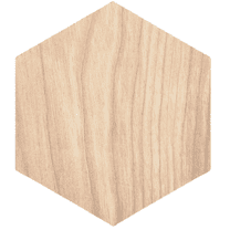 Krafty Supply Wood hexagon, 1/4" Thick Birch Wood, 2 inches