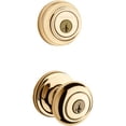 thumbnail image 2 of 991 Juno Keyed Entry Knob and Single Cylinder Deadbolt Combo Pack featuring SmartKey® in Polished Brass, 2 of 2