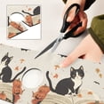 thumbnail image 6 of Yayeee Faucet Mat for Kitchen Sink 30" Diatomite Long Splash Guard Pad, Gray Cartoon Halloween Cat, 6 of 7