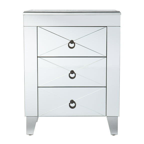 Southern Enterprises 26.25' White Cresheim End Table with Drawer