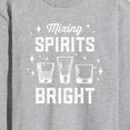 thumbnail image 3 of Instant Message - Christmas Mixing Spirits Bright - Men's Long Sleeve T-Shirt, 3 of 6