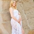 thumbnail image 2 of EYIIYE Women Photography Prop Pregnancy Off Shoulder Sleeveless Lace Maternity, 2 of 6