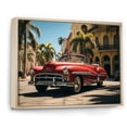 thumbnail image 2 of Designart "Cuban Car Influence in Miami" Cityscapes Floater Framed Canvas Art Print, 2 of 7