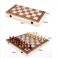 thumbnail image 2 of Juego de ajedrez de madera plegable para almacenamiento relajante para Con magnético Zulema Tablero de ajedrez, 2 of 7