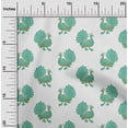 thumbnail image 1 of oneOone Cotton Silk Fabric Peacock Block Printed Fabric 1 Yard 42 Inch Wide, 1 of 4