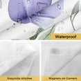thumbnail image 4 of Spring Watercolor No Hooks Shower Curtain with Snap-in Liner Wildflower Multicolor Flowers Leaf Shower Curtains for Bathroom, Waterproof, Easy Install, Washable 36"x72", 4 of 9