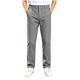 thumbnail image 2 of LIBRCLO Kids Boys Pants, Boy School Uniform Classic Slim Fit Casual Pants with Pockets Size 5-6 Years, 2 of 8