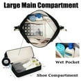 thumbnail image 6 of SportsNew Business Travel Bag with  Shoe Compartment  Wet Pocket ,TSA Carry on Personal Item Bag  18x14x8,Laptop Bag  with USB Charging Port, Gym Bag with Strip for Men Women(Black Bag), 6 of 10