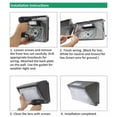 thumbnail image 5 of 480V LED Wall Pack Lights 150W/120W/100W Watt Tunable 3000K/4000K/5000K Selectable Security Wall Lighting, 5 of 7