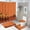 style-151, variant on Shower Curtain Sets with Rugs 4 Piece Halloween Pumpkin Non-Slip Rugs And Toilet Mat Lid Rug Accessories Fall Happy Halloween Bathroom Decor Set with Accessories for Bathtub Decor 72inch X 72inch