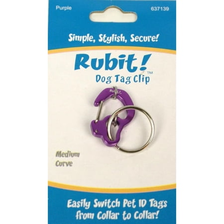 UPC: 0628586637139 | Rubit! Curve Shape Dog Tag Clip Medium