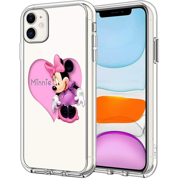 Phone Case for iPhone 11 Case, Clear Phone Case Individualized Design Cover Case (Minnie-Mouse)