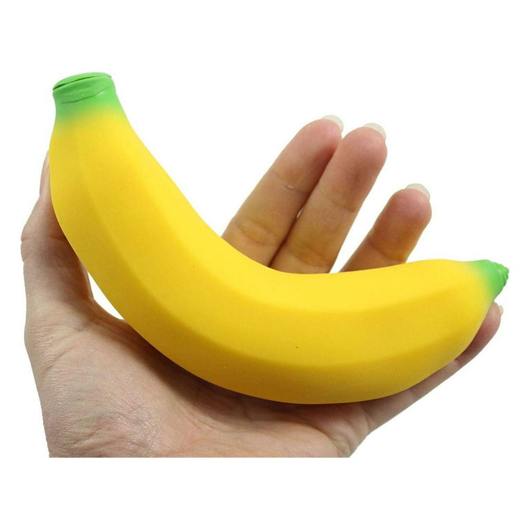 Curious Minds Busy 1 Squishy Sand-Filled Banana Moldable Sensory, Stress, Squeeze Fidget Toy