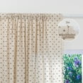 thumbnail image 6 of Aofoto Floral Printed Curtains 96 Inch Length, Semi Sheer Linen Rod Pocket Drapes for Living Room Bedroom, 2 Panels, 6 of 6