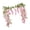 Pink, variant on Nnndbs 6FT Artificial Wisteria Vine Garland, Hanging Silk Wisteria Flowers 10 Branches for Wedding Arch Home Garden Decor, Purple Cascading Floral String for Ceiling Wall Party Decoration