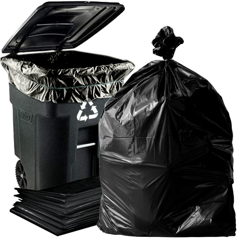 42 Gallon Contractor Trash Bags Heavy Duty 3 Mil Black - 36 Count Large  Trash Bags - Individually Folded - Industrial Trash Bags – 33W x 48L