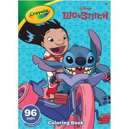 Crayola 96pg Coloring Book w/Sticker Sheet, Lilo & Stitch