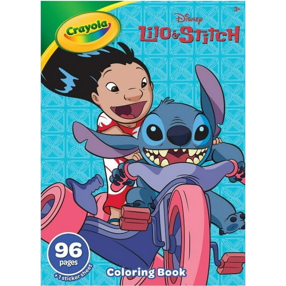 Crayola 96pg Coloring Book w/Sticker Sheet, Lilo & Stitch