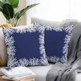 thumbnail image 5 of Outdoor Waterproof Pillow Covers Pack of 2, Sea White Coral Marine Blue Background Modern Art Decorative Throw Pillowcases Cushion Covers for Garden Patio Tent Sofa Couch, 18x18 inch, 5 of 8