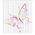 thumbnail image 3 of Ambesonne Butterfly Shower Curtain, Nature Spring, 69"Wx84"L, Multicolor, 3 of 3