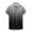 Gray, variant on Mens Button Down Short Sleeve Shirt with Pocket Fashion Gradient Printed Turndown Button Up Shirt Men Loungewear Summer Casual Beach Shirts for Men Black XXXL