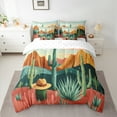 thumbnail image 2 of Manfei Western Cactus Child Bedding Comforter Set 7 Pieces, Rustic Farmhouse Full Bedding Set, Cowgirl Cowboy Fitted Sheet Flat Sheet, Lightweight Room Decor, 2 of 7
