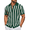 Green & Beige, variant on COOFANDY Men's Knit Shirts Short Sleeve Button Down Polo Shirt Striped Casual Summer Beach Shirts