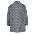 thumbnail image 5 of ZZwxWA Womens Fashion Tops 2025 Oversized Button Down Shirts V Neck Print Long Sleeve Work Blouse Dressy Casual Palazzo Tops, 5 of 5