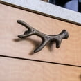 thumbnail image 6 of Zeckos Bronze Finish Cast Iron Deer Antler Drawer Pull Set of 6, 6 of 9