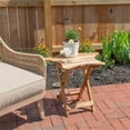 thumbnail image 3 of Pemberly Row Contemporary Acacia Wood Outdoor Folding Table in Natural Brown, 3 of 10