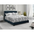 thumbnail image 2 of Home Fare Vertical Channel Upholstered Queen Bed in Navy Blue, 2 of 2