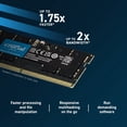 thumbnail image 3 of Memoria RAM Crucial para portátil CT8G56C46S5 de 8 GB, DDR5, 5600 MHz, 3 of 5