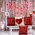 thumbnail image 5 of Valentines Day Pillow Covers 18 x 18 Inch Red Throw Pillow Covers for Holiday Love Hugs XOXO Heart Arrow Anniversary Wedding Cushion Covers Decoration for Sofa Decor, 5 of 6