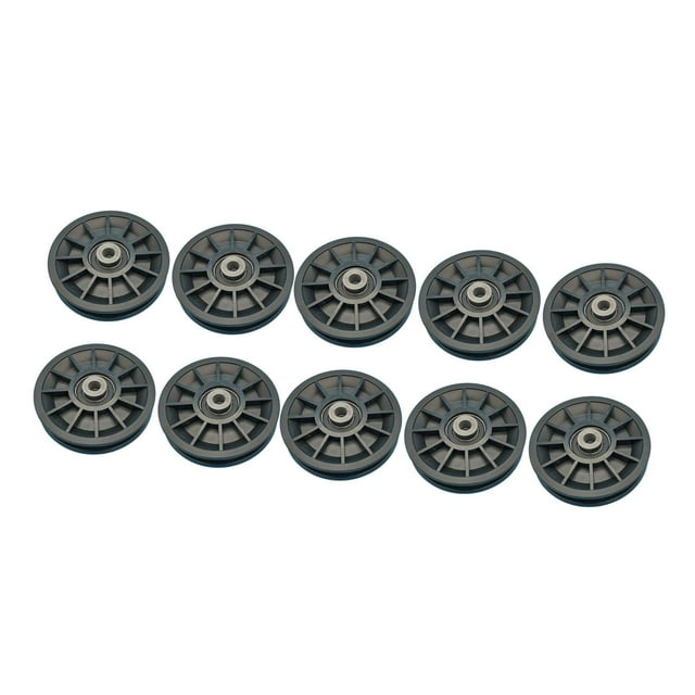 10 piezas de polea de rodamiento de fitness, sistema de polea portátil y silencioso para puerta de garaje 100 mm