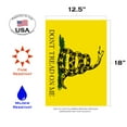 thumbnail image 2 of Toland Home Garden Don't Tread on Me Horizontal Freedom Gadsden Flag Double Sided 12x18 Inch, 2 of 5