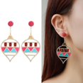 thumbnail image 2 of keusn christmas ornaments ladies earrings christmas tree earrings fashion earrings w, 2 of 4