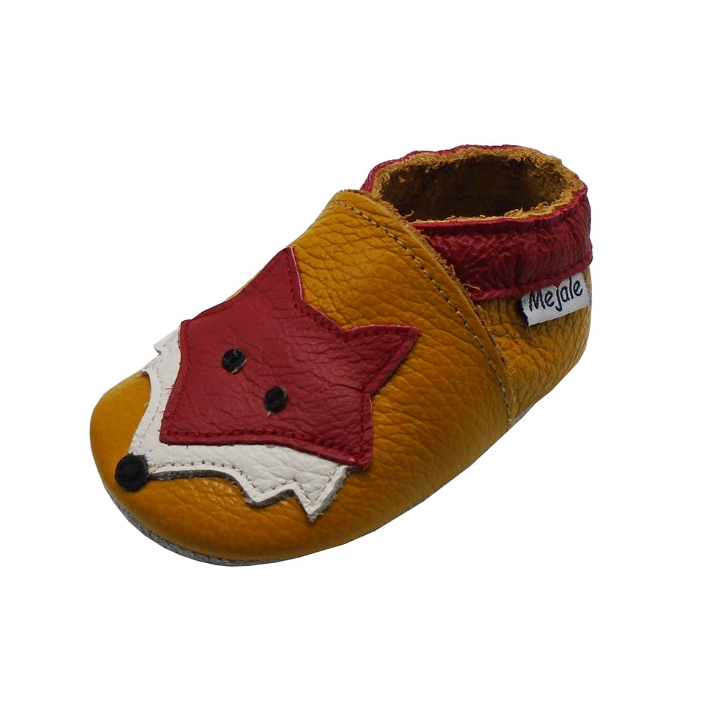 Mejale Baby Shoes Soft Sole Leather Moccasins Cartoon Mushroom Infant Toddler First Walker Slippers