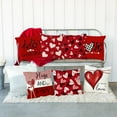 thumbnail image 6 of Valentine''s Day Pillow Covers 20x20 Inch Set of 2 Red Hearts Decor White Throw Pillow Covers Valentine''s Day Cushion Case Decoration for Sofa Couch, 6 of 6