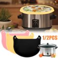 thumbnail image 1 of POINTERTECK Silicone Slow Cooker Liners Reusable Silicone Slow Cooker Divider Leakproof Slow Cooker Insert Liner, 1 of 8
