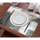 thumbnail image 5 of Manteles individuales modernos con pintura al óleo, color gris claro, azul, abstracto, de lino, manteles individuales para comedor, café, 18.0 x 12.0 in, manteles lavables para decoración del hogar y la cocina (6 unidades) JM, 5 of 7