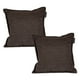 thumbnail image 1 of Cojin Decorativo Cuadrado Set de 2 Centaurus Chocolate, 1 of 4