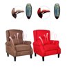 Heated Vibrating Suede Massage Reclining Arm Chair