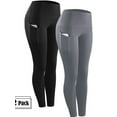thumbnail image 1 of FASHIONWT Women 2Pack Waist-Raising Buttocks Sweat-Absorbing Quick-Drying Sports Leggings, 1 of 2
