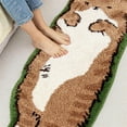 thumbnail image 2 of Cat Tufted Rug, Cute Cartoon Cat Shaped Rug, Irregular Shaped, Non-Slip Washable, Soft Bedside Rug for Bedroom, Living Room Decoration (D, 19.68 * 47.24in), 2 of 8