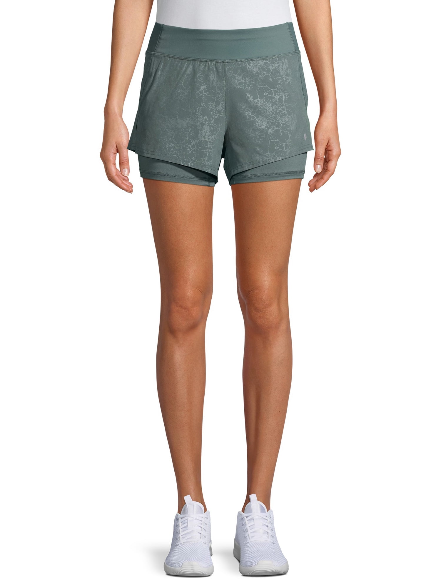 Apana Women's Embossed Running Shorts - Walmart.com