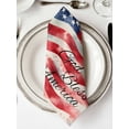 thumbnail image 2 of nqOlkjepod American Flag Cloth Napkins Set of 6 Reusable Dinner Napkins, Rustic Watercolor USA Flag Cocktail Napkin Washable Table Napkins for Wedding/Holiday Party/Baby Shower 20"x20", 2 of 8