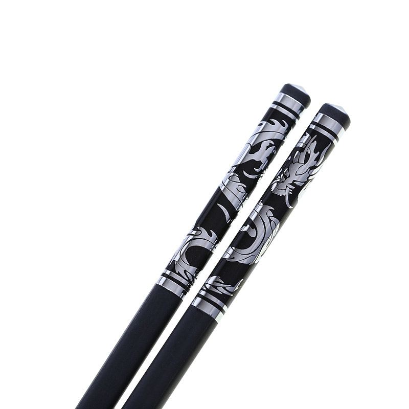 Fiberglass DishwasherSafe Chopsticks, Premium Chinese Dragon