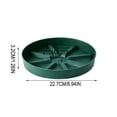 thumbnail image 3 of Plato redondo de plástico para plantas, ideal para recoger agua | Bandeja para macetas reforzada | Base transpirable para controlar la humedad, 3 of 6