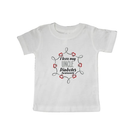 

Inktastic I Love My Uncle- Diabetes Awareness Gift Baby Boy or Baby Girl T-Shirt