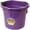 Purple, variant on Miller Electric 20Qt Flatback Plastic Bucket Purple